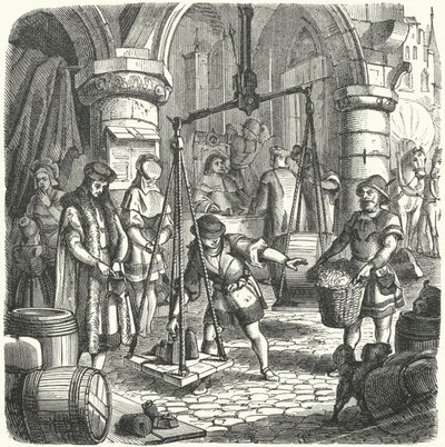 Scene in a German City by German School
