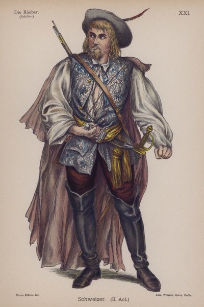Schweizer, from The Robbers by Friedrich Schiller by German School