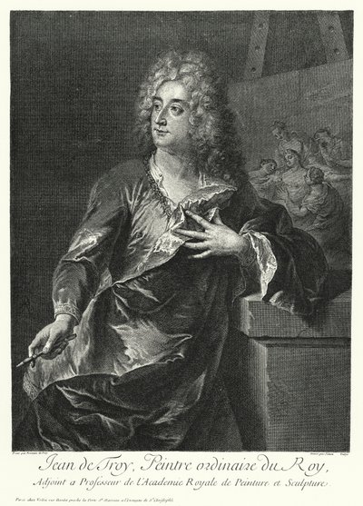 Self-portrait of French artist Jean Francois de Troy by German School
