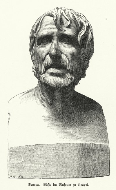 Seneca the Younger, Roman philosopher, statesman and dramatist by German School