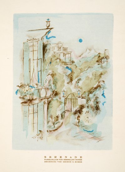 Serenade from Styl, pub. 1922 by German School