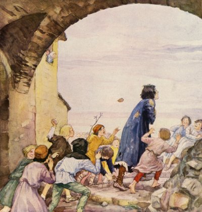 St Francis Taunted by Children by German School