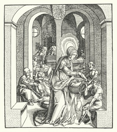 St Hedwig of Silesia, Duchess of Poland by German School