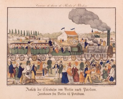 Steam Railway between Berlin and Potsdam by German School