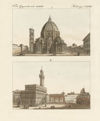 Strange Buildings in Florence by German School