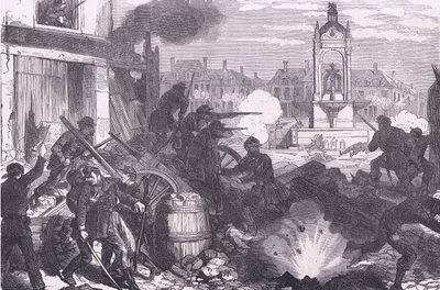 Street Fighting at Chateaudun by German School