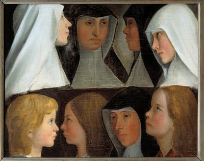 Studies of Postulant and Novice Nuns of the Order of Saint Benedict by German School