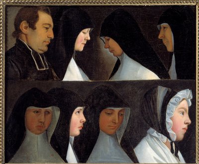 Studies of postulant and novice nuns of the Order of St. Benedictine by German School