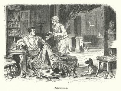 Study in a Roman House by German School