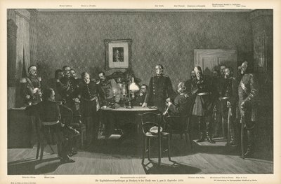 Surrender Negotiations at Donchery, France, 1-2 September 1870 by German School