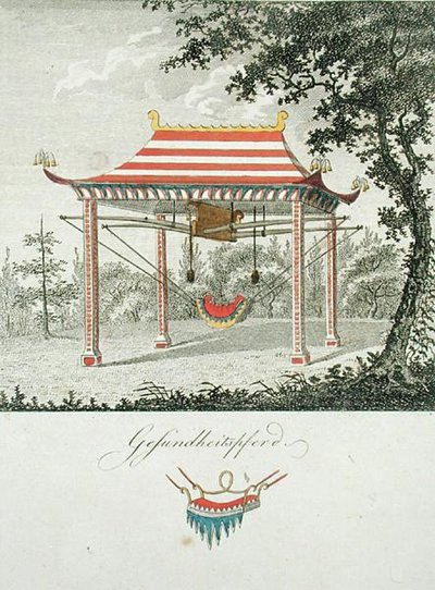 Swing under a Chinese canopy, from 