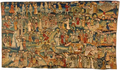 Tapestry Depicting Thirty-Six Scenes from the Old and New Testaments, from Middle Rhineland by German School