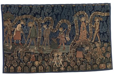 Tapestry Illustrating the Month of July, c.1400-25 by German School