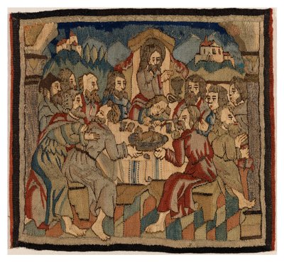 Tapestry panel with scenes from the Passion from an antependium, from Upper Rhineland by German School