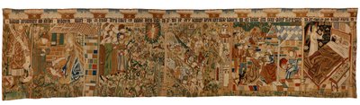 Tapestry Strip Depicting the Prophet Balaam and the Story of the Magi by German School