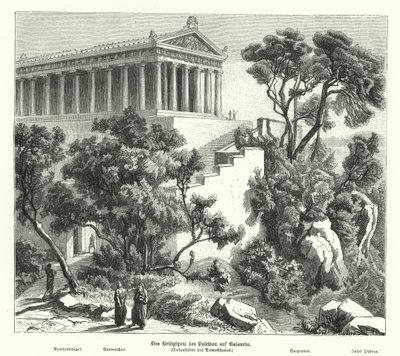 Temple of Poseidon, Kalaureia, Greece, where Demosthenes took sanctuary before taking poison in 322 BC by German School