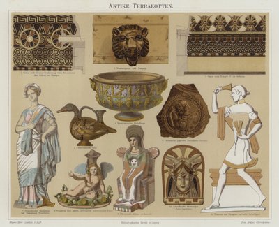 Terracotta antiquities by German School