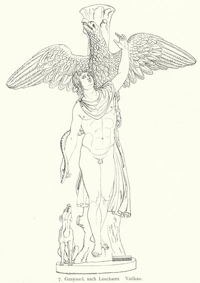The Abduction of Ganymede, After a Sculpture by the Ancient Greek Sculptor Leochares by German School