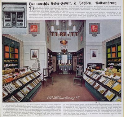 The Bahlsen shop in Cologne, c.1910 by German School