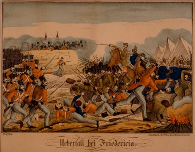 The Battle of Fredericia during the First Schleswig War, 6 July 1849 by German School