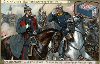 The Battle of Sadowa (also known as Koniggratz, July 3) by German School