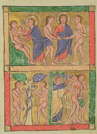 The Creation, Marriage, Temptation and Expulsion of Adam and Eve by German School