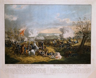 The Death of the Duke of Frederick William of Brunswick at the Battle of Quatre Bras, 16th June 1815, published by J.L. Rugendas, 1815 by German School