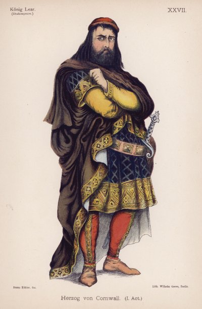The Duke of Cornwall, from Shakespeare