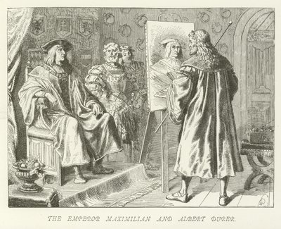 The Emperor Maximilian and Albert Durer by German School