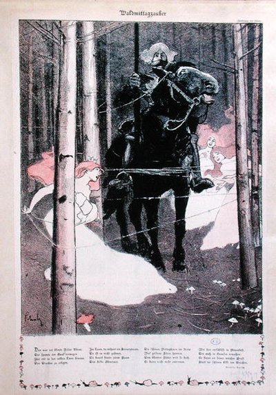 The Enchanted Forest by German School