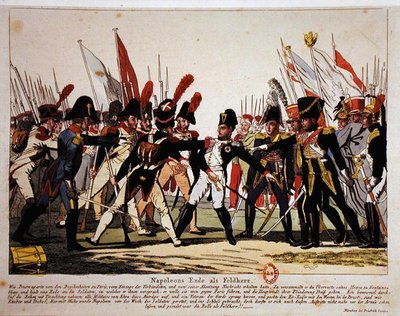 The End of Napoleon as General in 1815 by German School