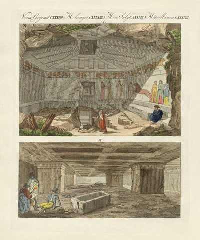 The Etruscan Catacombs in the Old Town of Tarquinia by German School