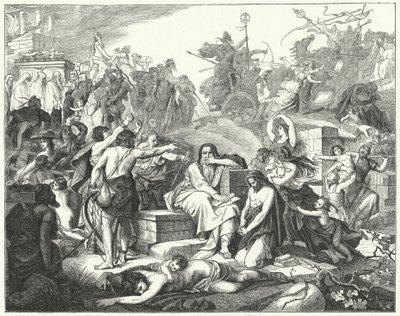 The Jews Being Taken in Captivity in Babylon by German School