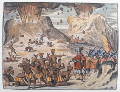 The Journey of Cortes to Tenochtitlan in 1521 by German School