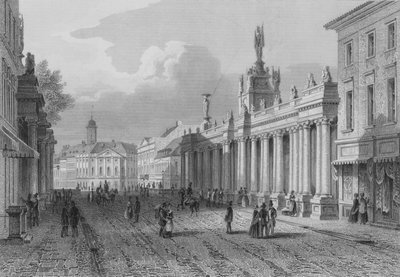 The Koenigsbruecke and part of the Alexanderplatz, Berlin by German School