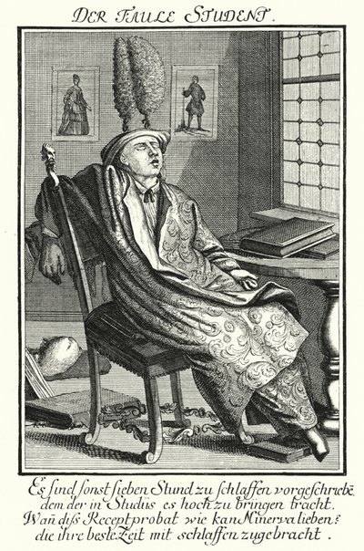 The Lazy Student by German School