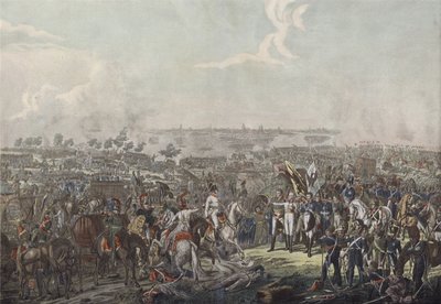 The Prince of Schwarzenberg Bringing News of Victory at the Battle of Leipzig to the Allied Sovereigns on the Evening of 18 October 1813 by German School