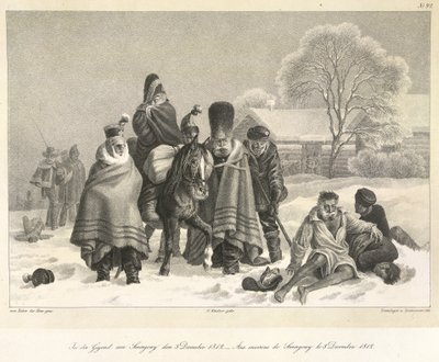 The Retreat from Moscow, 3rd December 1812, illustration from 