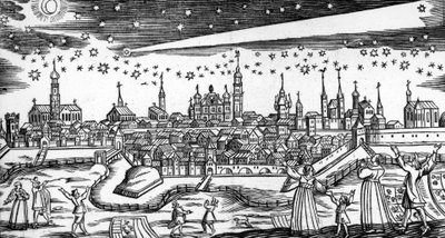 The Terrible Comet of 1680 by Bach Abraham by German School