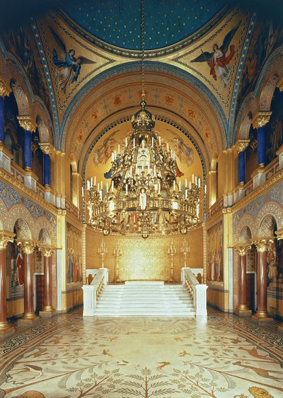 The Throne Room from the north by German School
