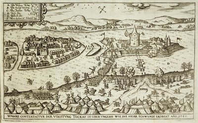 The Town of Tokay Recovered from the Turks by Herr Schwendi in 1565, Illustration from a Book on the Ottoman Campaigns in Europe, Engraved by Paul Furst by German School