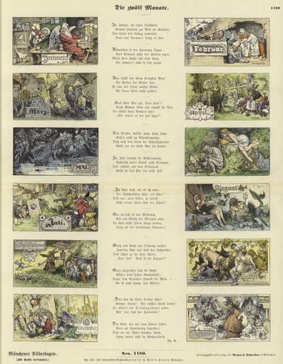 The Twelve Months by German School