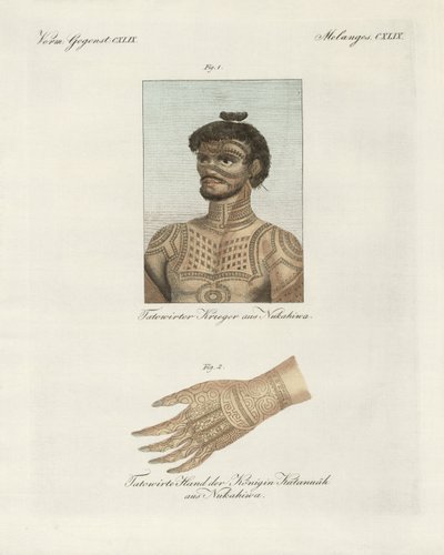 The art of tattooing on the island of Nukahiwa by German School