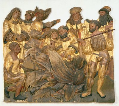 The burning of the holy martyrs of Anaunia by German School