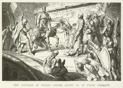 The Citizens of Worms Assure Henry IV of Their Fidelity by German School