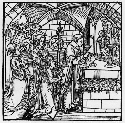 The devil makes women chat during Mass - in 