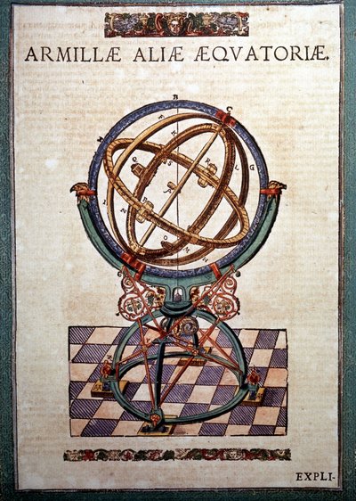 The equatorial armillary sphere in 