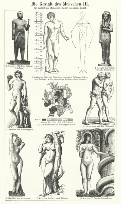 The Human Figure in the Visual Arts by German School