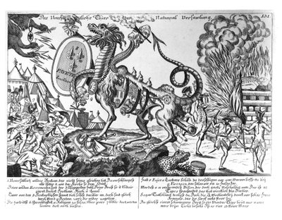 The Insatiable Animal of the National Assembly by German School