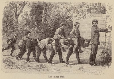 The Long Horse Game by German School
